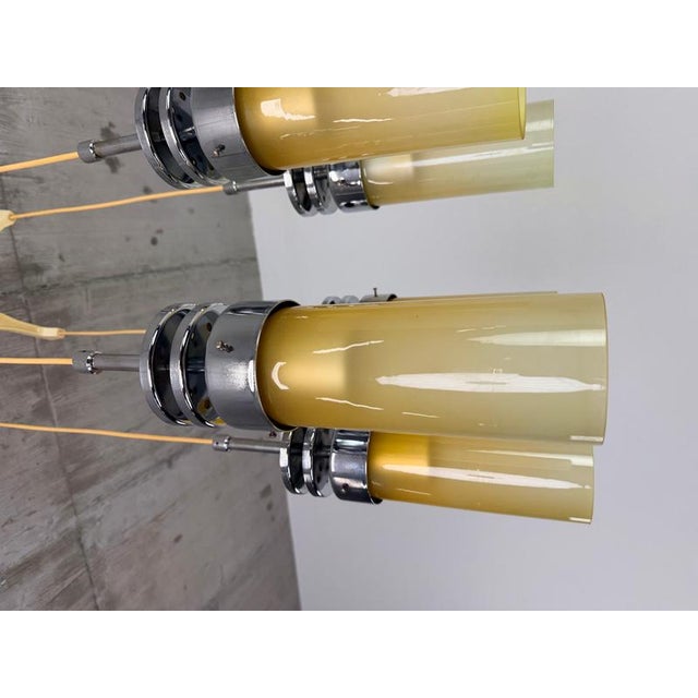 1970s Space Age 5-Light Pendant Lamp, 1970s For Sale - Image 5 of 12
