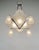 Petitot French Modernist Art Deco Chandelier 1930s - Frosted Glass & Nickeled Bronze For Sale - Image 6 of 15