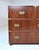 1970s Baker Furniture Signed Campaign Seven Drawer Dresser Chest of Drawers 1950s For Sale - Image 5 of 13
