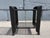 1980s Black Serving or Bar Cart From Mascagni, Made in Italy, Foldable For Sale - Image 10 of 15