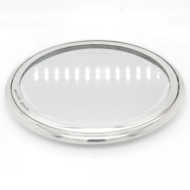 Late 20th Century Antique Tiffany & Co. Sterling Silver Hand Mirror For Sale - Image 5 of 11