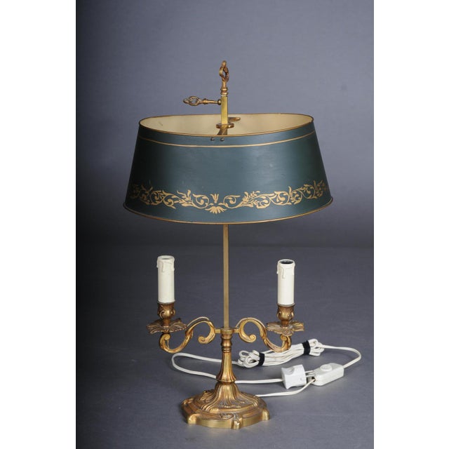 Antique desk lamp / table lamp Empire circa 1900, gold-plated bronze. Solid bronze, fire-gilt, France circa 1900. Table...