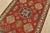 A tribal Caucasian Kazak rug hand-knotted with fine wool on a cotton foundation. This rug features geometric motifs set...