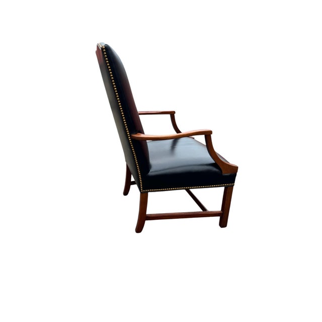 Black Late 20th Century Hancock Moore Armchair For Sale - Image 8 of 13
