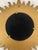 Vintage Mid Century Modern Gilded 12.5" Sunburst Wall Accent Mirror For Sale - Image 12 of 17