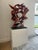 Abstract Metal Sculpture (Red Kabuki) by Kevin Barrett For Sale - Image 10 of 13