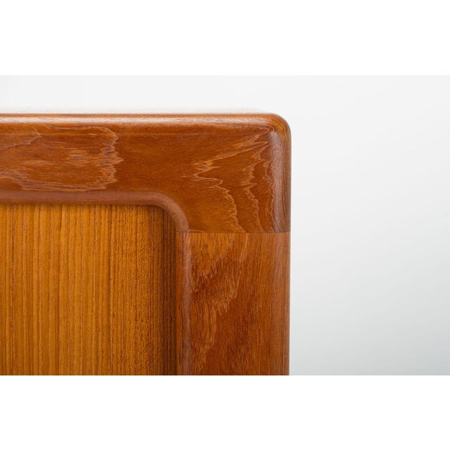 Danish Teak Cabinet with Tambour Doors, 1960s For Sale - Image 6 of 11