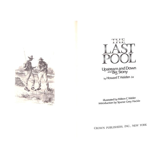 Traditional "The Last Pool: Upstream and Down and Big Stony" 1972 Walden, Howard T. For Sale - Image 3 of 7