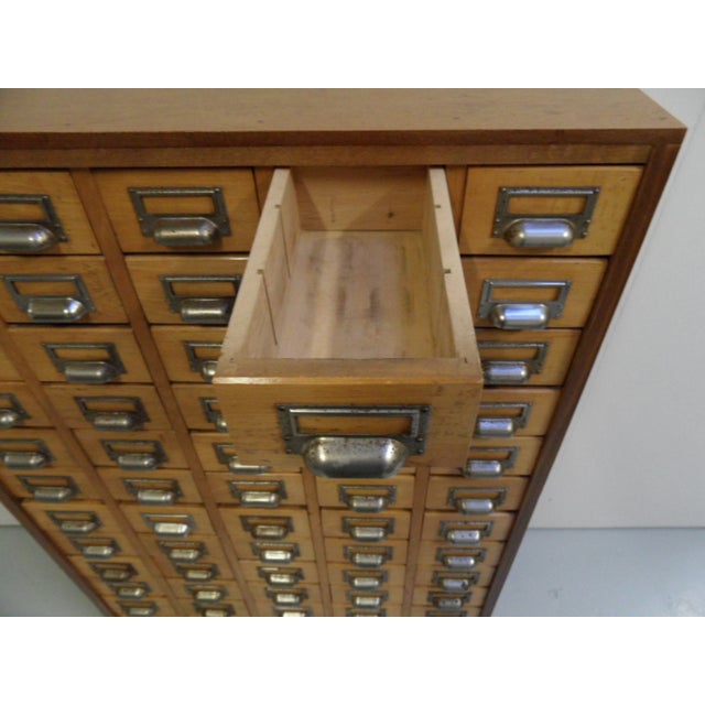 Vintage Dutch Apothecaryncabinet with 65 Drawers, 1950s For Sale - Image 4 of 10