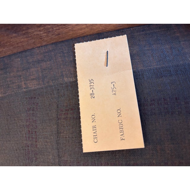 Brown Vintage Henredon Slipper Chairs - Neoclassic Caned Backs, a Pair For Sale - Image 8 of 8