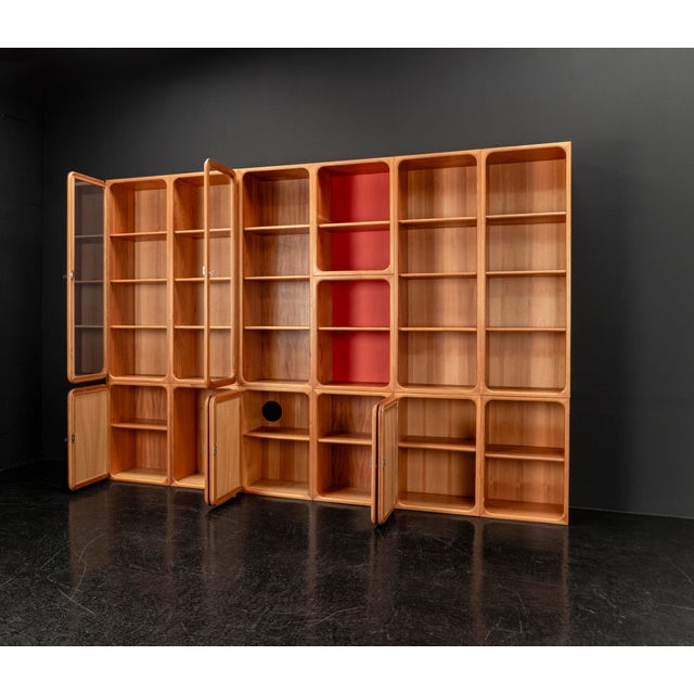 Modular Wall Unit in Pine, 1950s, Set of 13 For Sale - Image 13 of 18