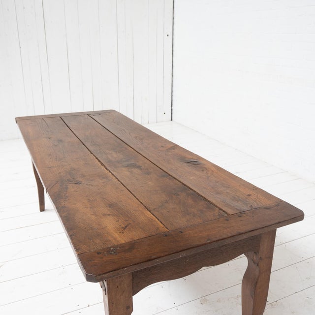 Antique French Oak Table, 1780 For Sale - Image 9 of 11