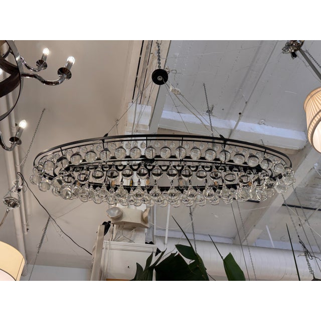 Ochre Arctic Pear Oval Chandelier For Sale In San Francisco - Image 6 of 12