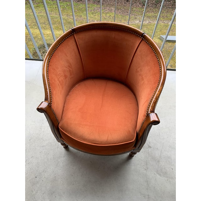 Art Deco Armchair in the style of Paul Iribe, 1940s For Sale - Image 6 of 13