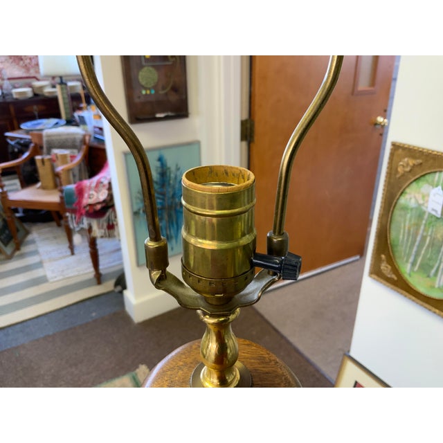 Traditional 20th Century Reed and Barton Celedon Ceramic Lamp For Sale - Image 3 of 12