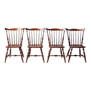 Mid-Century Windsor Dining Chairs Set of 4 For Sale