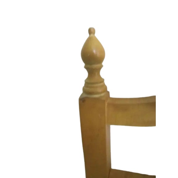 Wood 1980s Wood Full/Queen Headboard Honey Traditional Style For Sale - Image 7 of 8