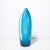 Mid-Century Hand-Blown Cerulean Blue Murano Glass Vase W/ Battuto Texturing For Sale - Image 9 of 16