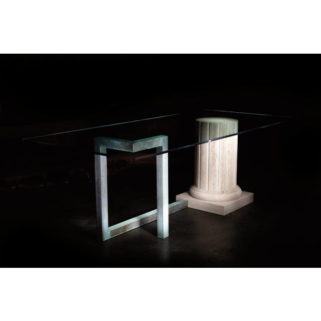 Not Yet Made - Made To Order Sillar Dining Table with Italian Travertine Marble Column by Joaquín Moll for Meddel For Sale - Image 5 of 6