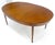 Mid 20th Century Very Fine Oval Walnut Banded 68” Long Dining Table w/ 2 Leaves MINT For Sale - Image 5 of 18