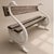Cast Iron and Wood Swan Garden Bench, France, 1950s For Sale - Image 3 of 8