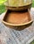 Attributed to William Switzer Postmodern MCM Burl Walnut Drum Table / Nightstand For Sale - Image 11 of 12