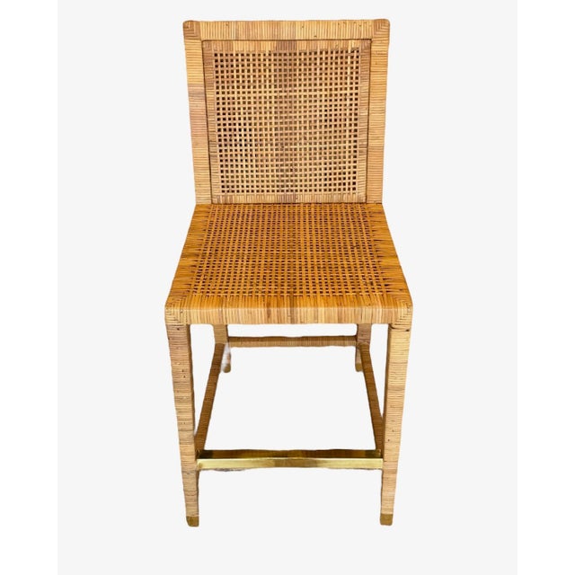 Serena and LIly Balboa Caned Counter Stools Set of 4 For Sale In Tampa - Image 6 of 11
