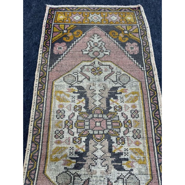 Turkish Yastik Rug 1'9" x 4'1" For Sale - Image 4 of 5