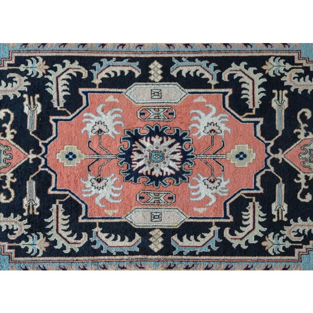 Mid-Century Modern Vintage Persian Heriz Rug For Sale - Image 3 of 12