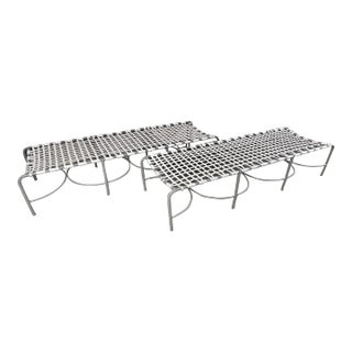 1960s Designed by Tadao Inouye, Kantan Benches for Brown Jordan - Set of 2 For Sale