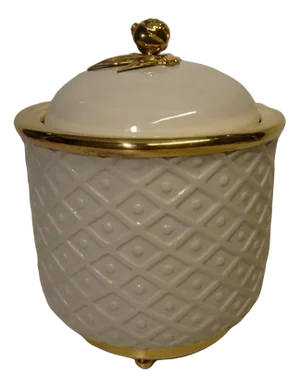 Italian Ceramic and Gilded Brass Pineapple Ice Bucket from Archforma