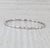 New 0.16ctw Diamond Bead Flexible Bangle Tennis Bracelet 14k White Gold 6.75" For Sale - Image 4 of 7