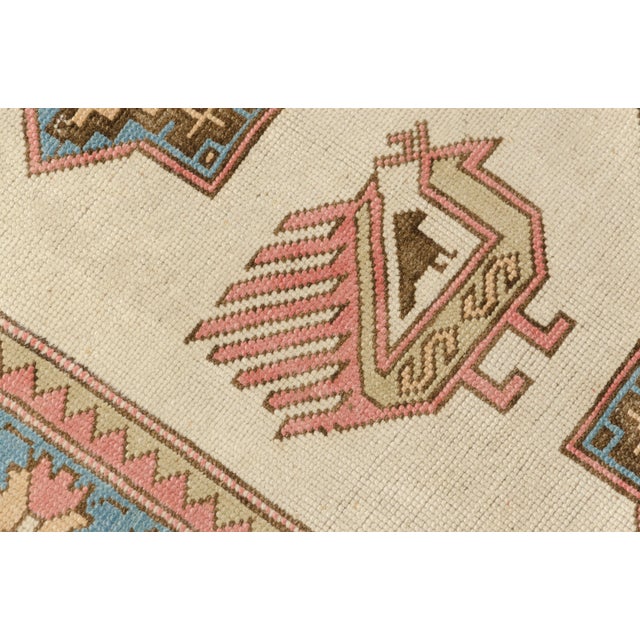 Vintage Turkish Area Rug, Hand-Knotted Wool, Whimsical Bird Motif For Sale - Image 4 of 10