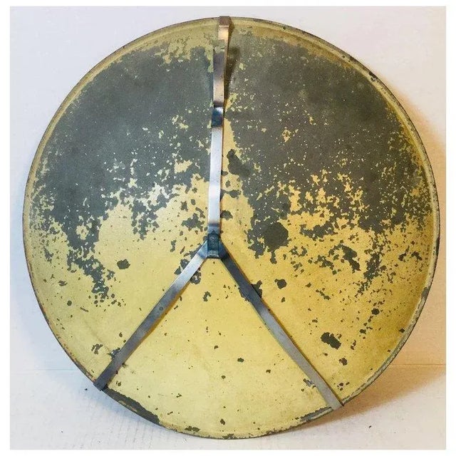 Impressionist Antique Decorative Steel Plate. “e. Villa” For Sale - Image 3 of 5