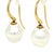 Paspaley 18ct Yellow Gold Australian South Sea Pearl Shepherd Hook Earrings 5.4g, Pair For Sale - Image 4 of 11