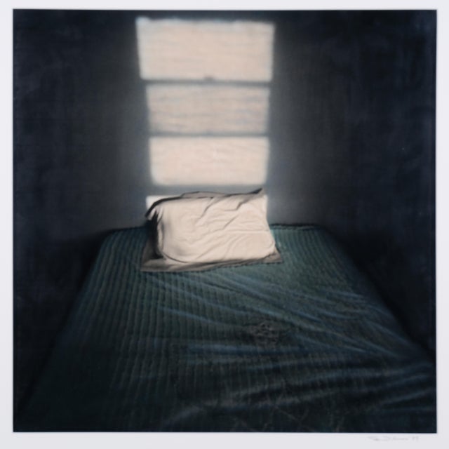 Very Good + condition 1979 Original One of a Kind Hand Tinted Photograph over in Very Good Wood Frame Richard d'Amore "Bed...