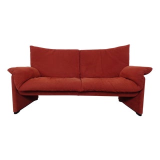 Vintage Two-Seater Palmaria Sofa by Vico Magistretti for Cassina, 1980s For Sale