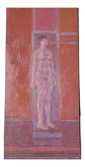 Albert H Palmer, Nude Figure, Oil Painting on Board, 1970s