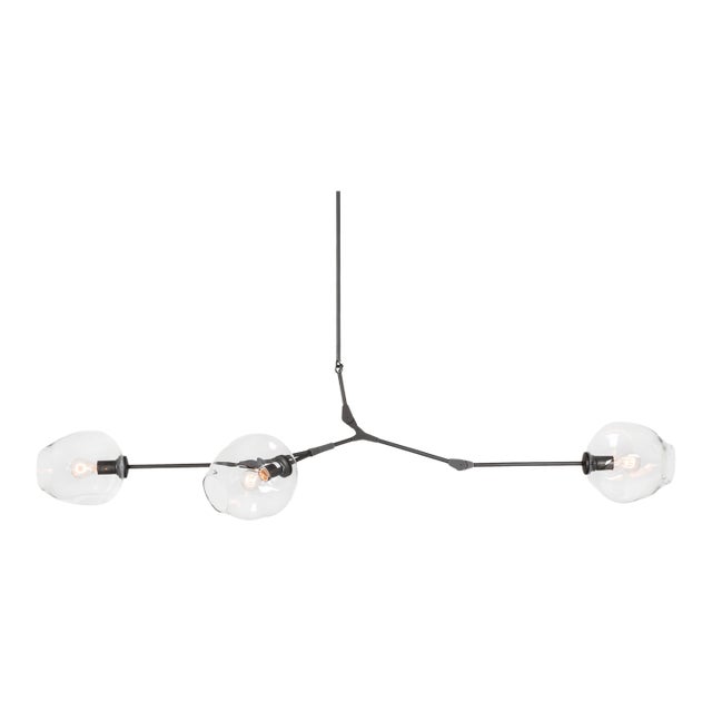 Lindsey Adelman Studio 3-Globe Branching Bubble Chandelier For Sale