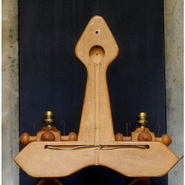 Guillerme et Chambron Vintage Wall Light by Guillerme & Chambron for Votre Maison, 1970s For Sale - Image 4 of 6