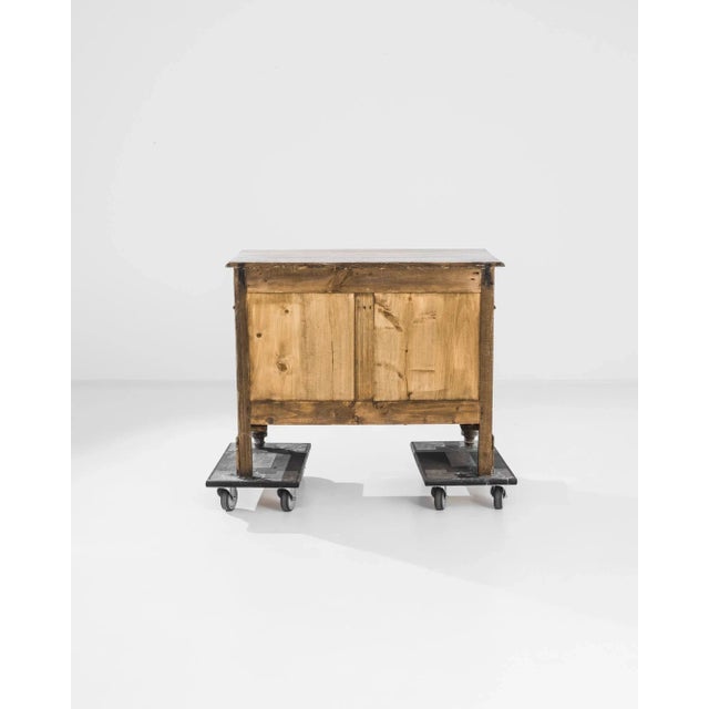 French Provincial Turn of the Century Bleached Oak Drawer Chest For Sale - Image 3 of 12