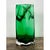 Glass Vintage Polish Emerald Glass Tall Vase For Sale - Image 7 of 12