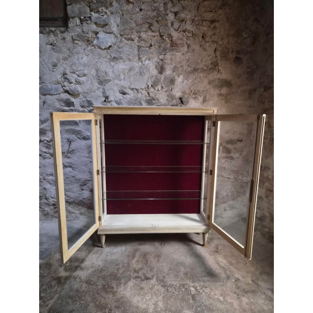 Vintage French Glass Display Cabinet, 1960s For Sale - Image 12 of 18