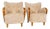 Swedish Modern Sheepskin Lounge Chairs, 1940s, Set of 2 For Sale