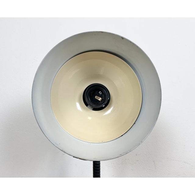 Black Industrial Gooseneck Table Lamp, 1960s For Sale - Image 11 of 16