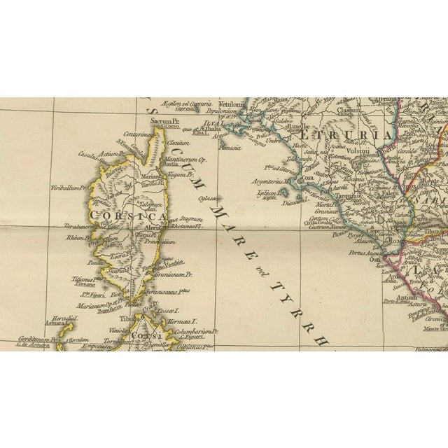 Antique Map of Ancient Italy, 1818 For Sale - Image 9 of 18