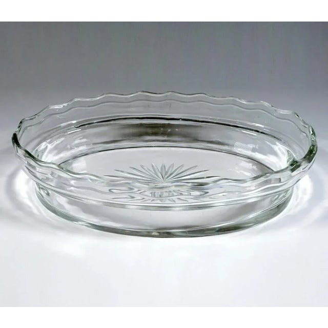 Metal Art Nouveau Silver Jardinière with Waved Glass Liner, Germany, 1900s For Sale - Image 7 of 9