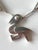 Modern Bird Motif Sterling Silver Necklace and Earrings Set Graziella Laffi For Sale - Image 9 of 14