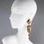 Zoe Coste France designed those stunning Boho chic dangling clip-on earrings. The dramatic flair features an ethnic design...