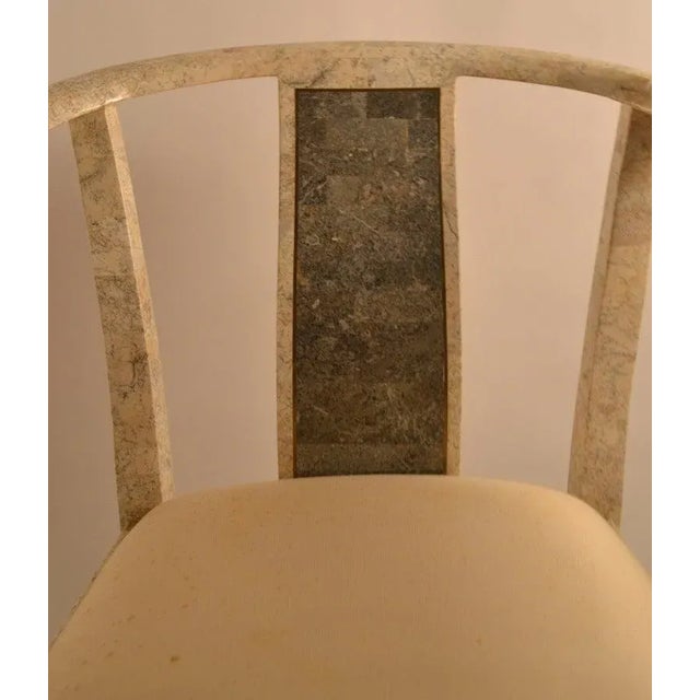Tessellated Stone Asia Modern Chairs - a Pair For Sale - Image 9 of 11